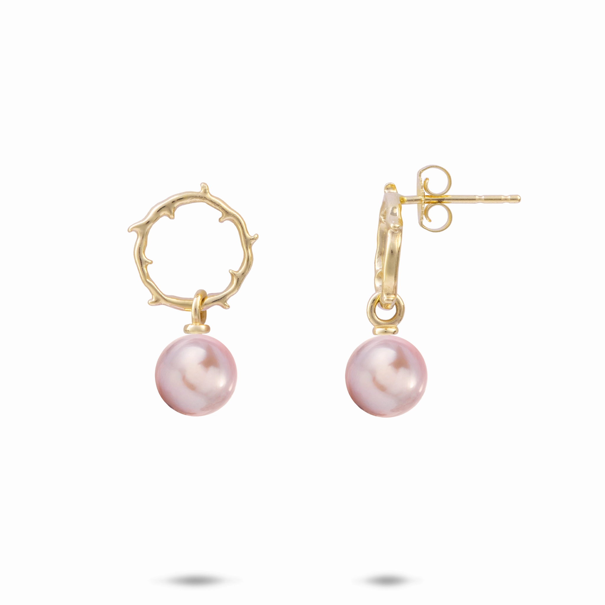 Pick A Pearl Heritage Earrings in Gold - 11mm Impeccable Form