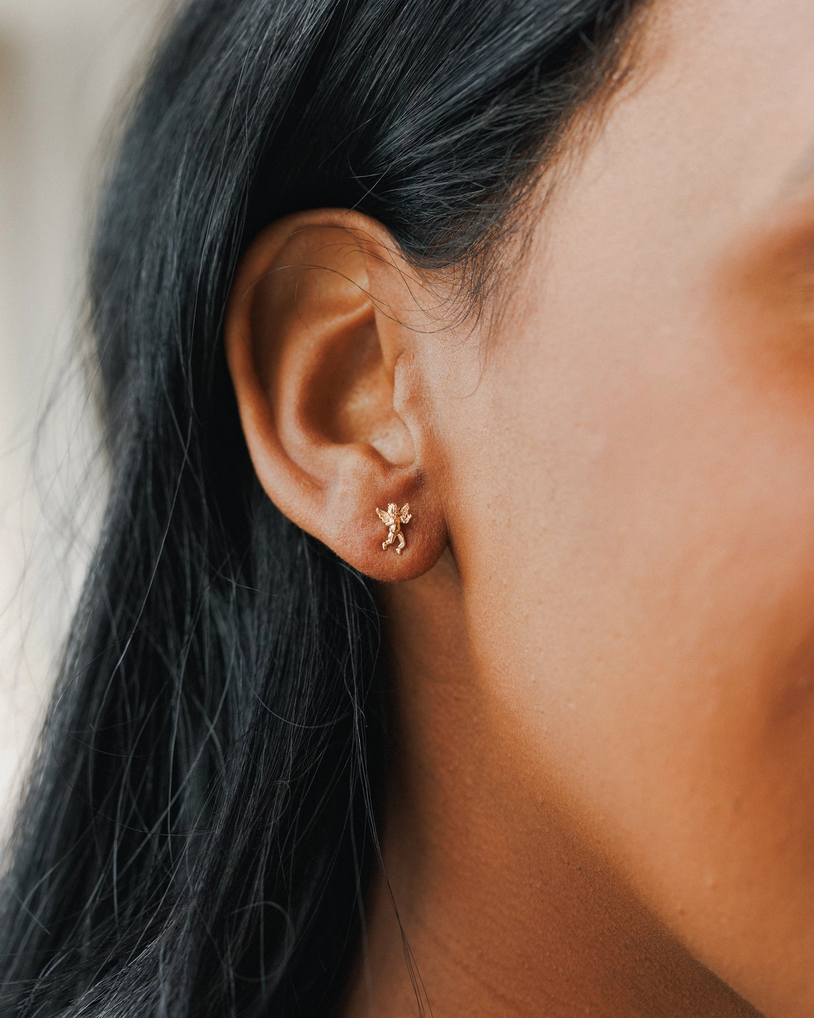 Cherub Studs Artistic Form Distinctive Appeal