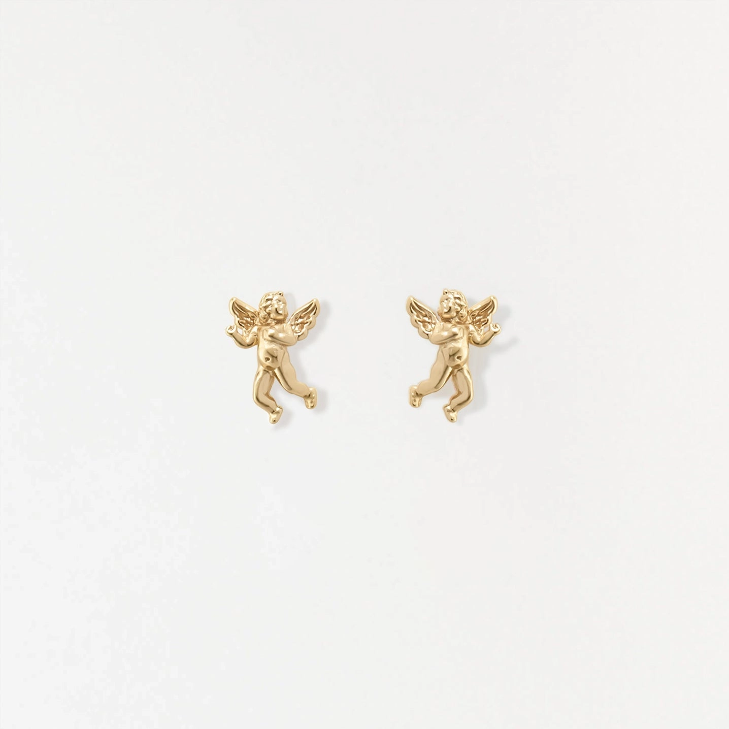 Geometric Decoration Cherub Studs