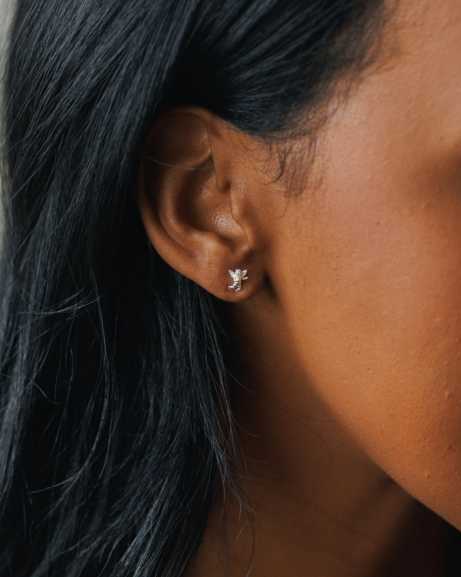 Modernist Trinket Timeless Accessory Cherub Studs