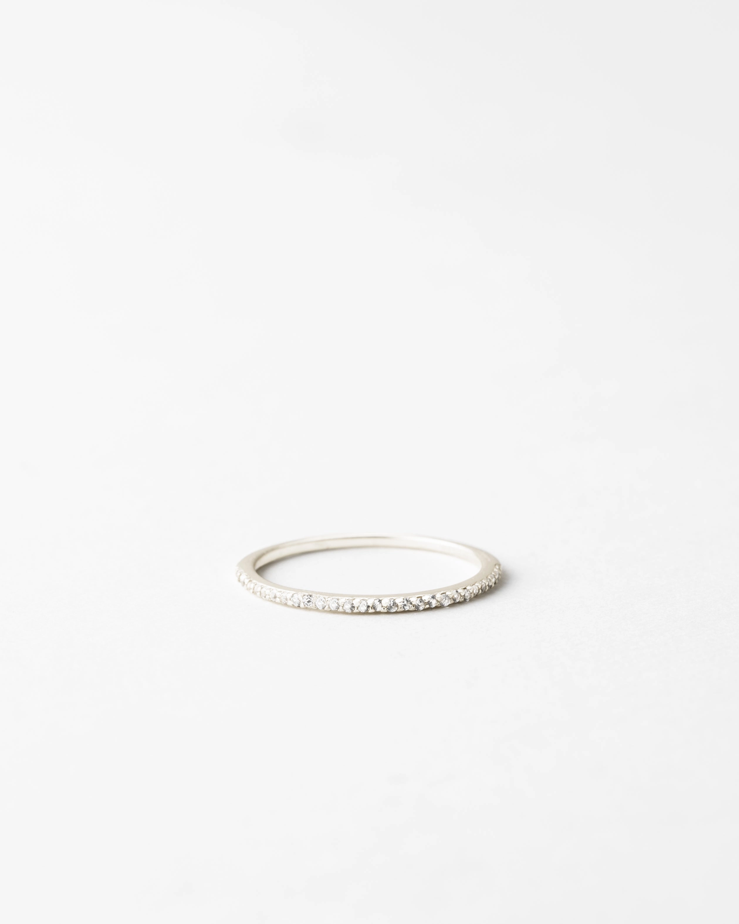 Odessa White Sapphire Ring Glittering Craft Fashion Muse
