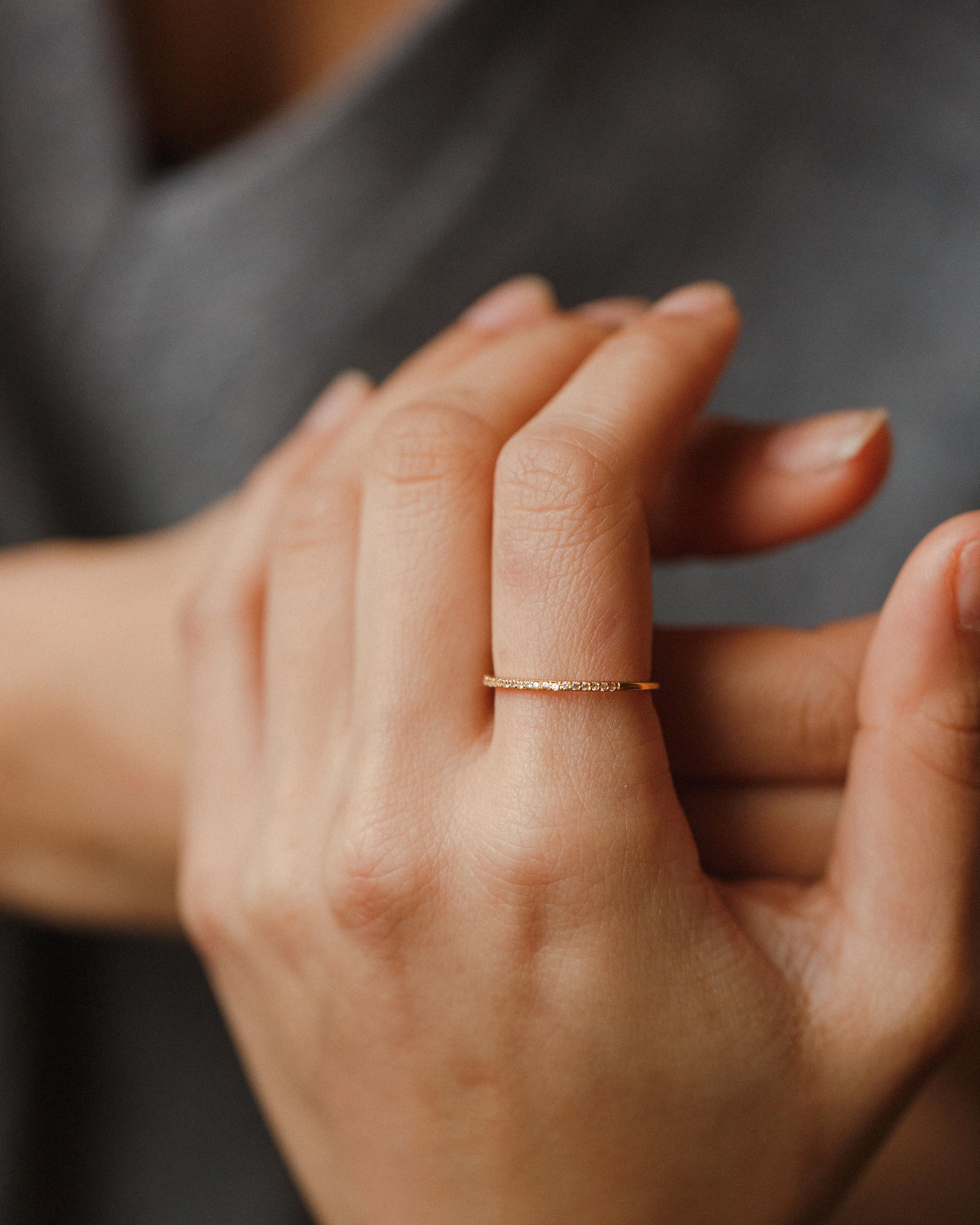 Natural Fit Odessa White Sapphire Ring