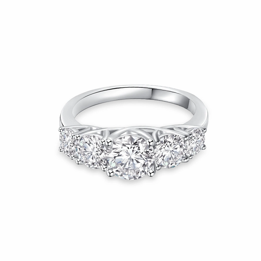 Cool Detail Classic Five Stone Anniversary Band