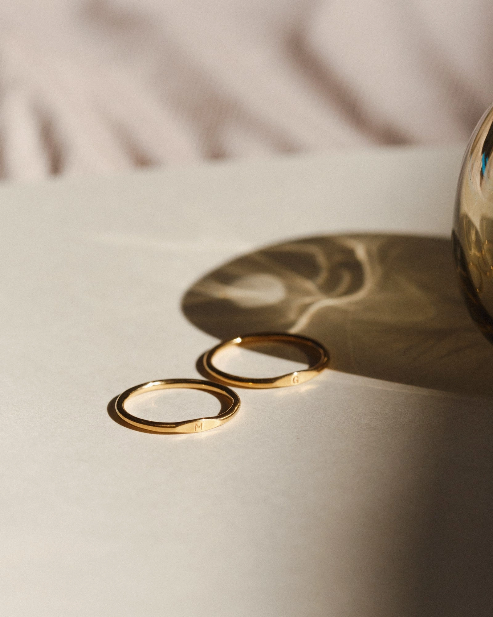 Festive Style Micro Signet Ring Duo Set