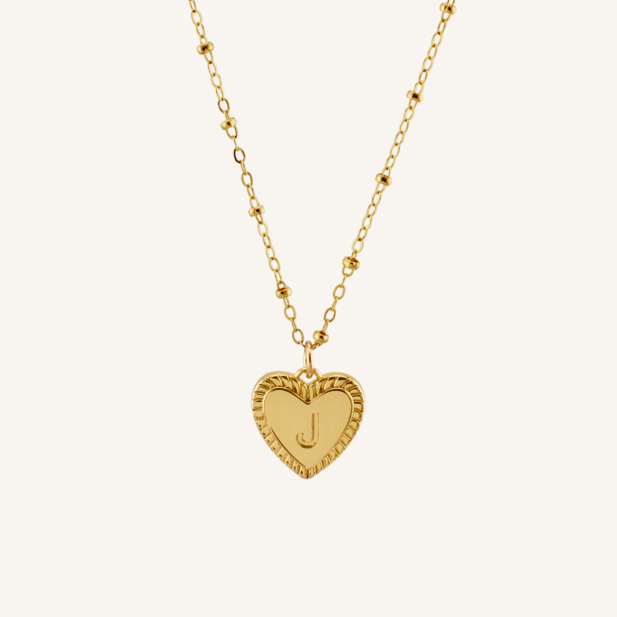 HEART INITIAL NECKLACE Timeless Beauty