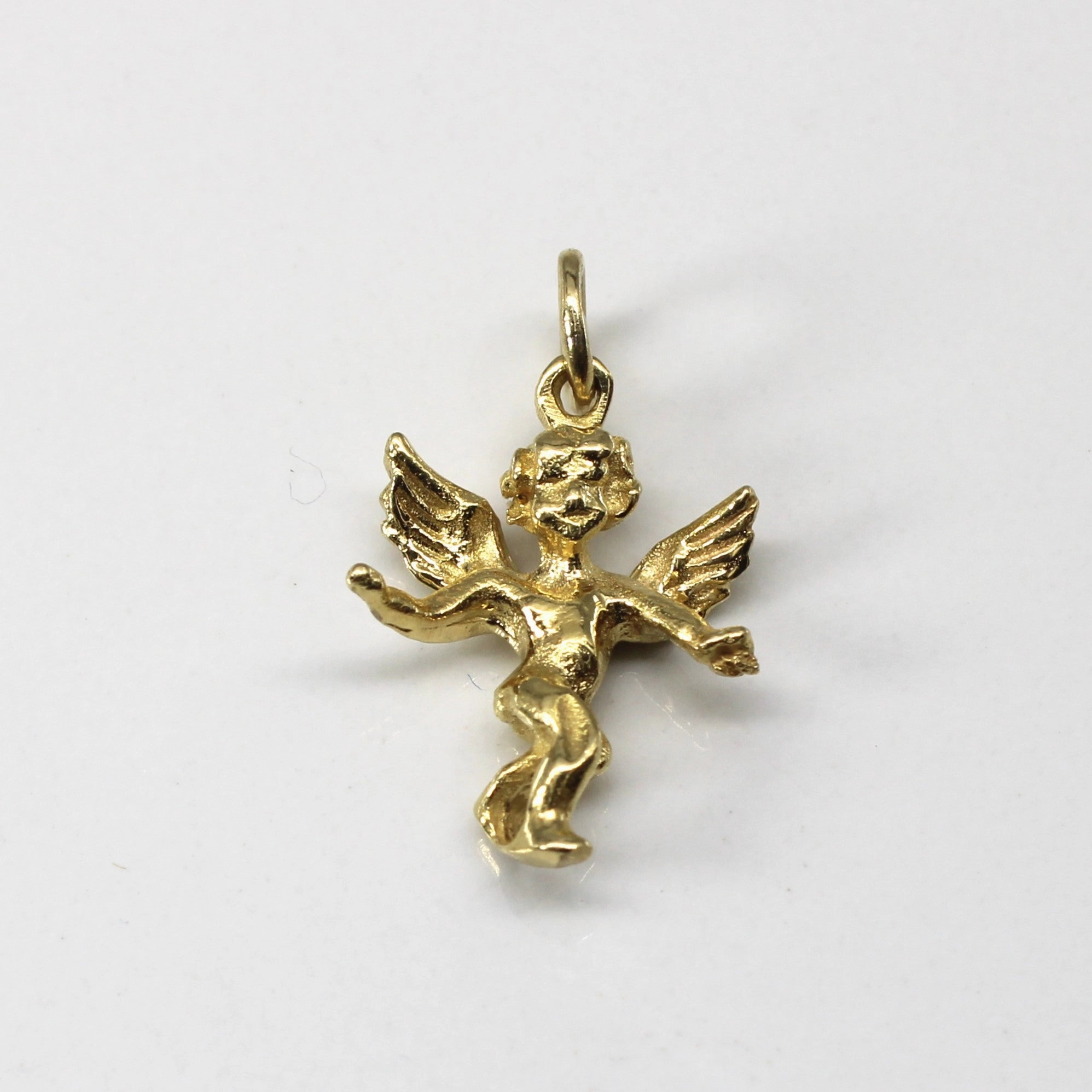 Yellow Gold Angel Pendant Cozy Accent