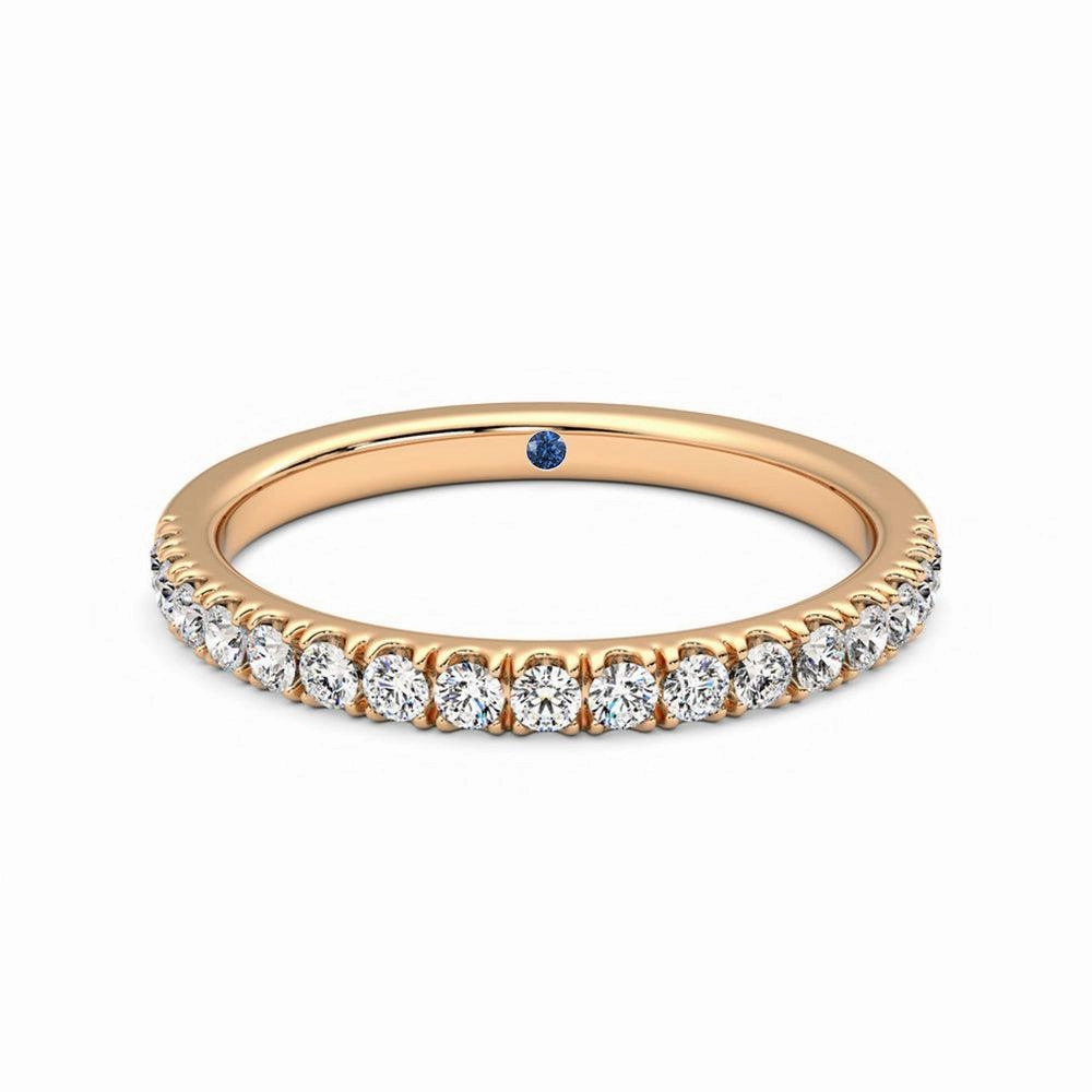 Classic Pav?? Set Moissanite Wedding Band with Anniversary Stone Accent Allure Sparkle Luxe For Less