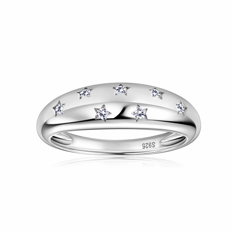 Baby's Breath Star Fashion Ring | S925 | Moissanite Distinctive Detail Luxe Shine