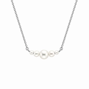 Exclusive Treasures Graduated Five Freshwater Cultured Pearls Necklace