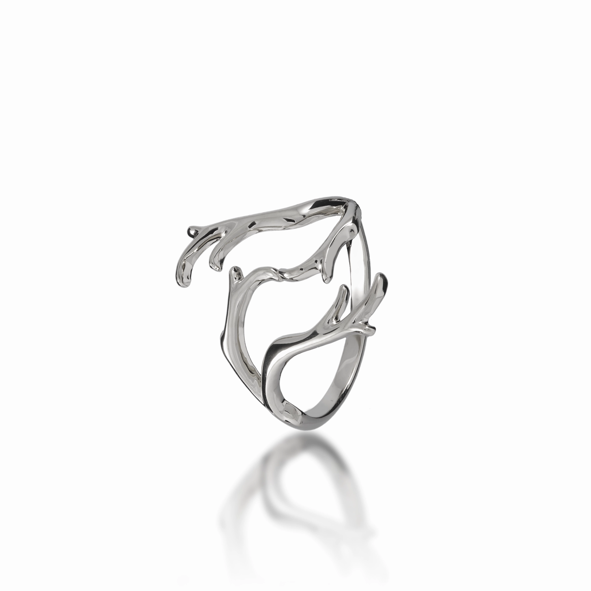 Heritage Ring in White Gold Shiny Gem