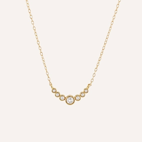 Polished Craft Shiny Touch CLOUDSTONE CLUSTER DIAMOND NECKLACE