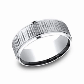 Comfort-Fit Cobalt Wedding Band Classic Spark Modern Twist