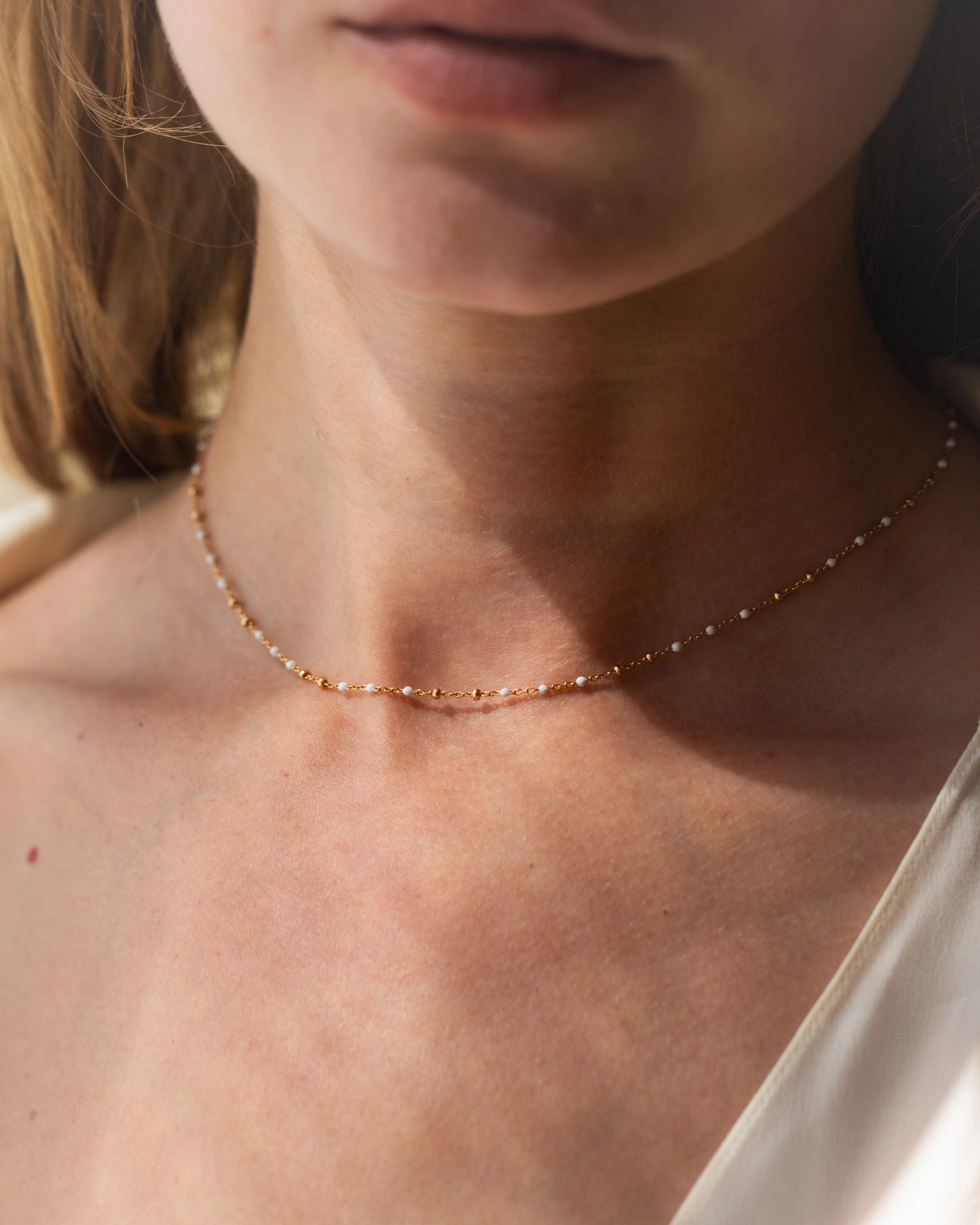 Shimmering Effect Confetti Enamel Chain