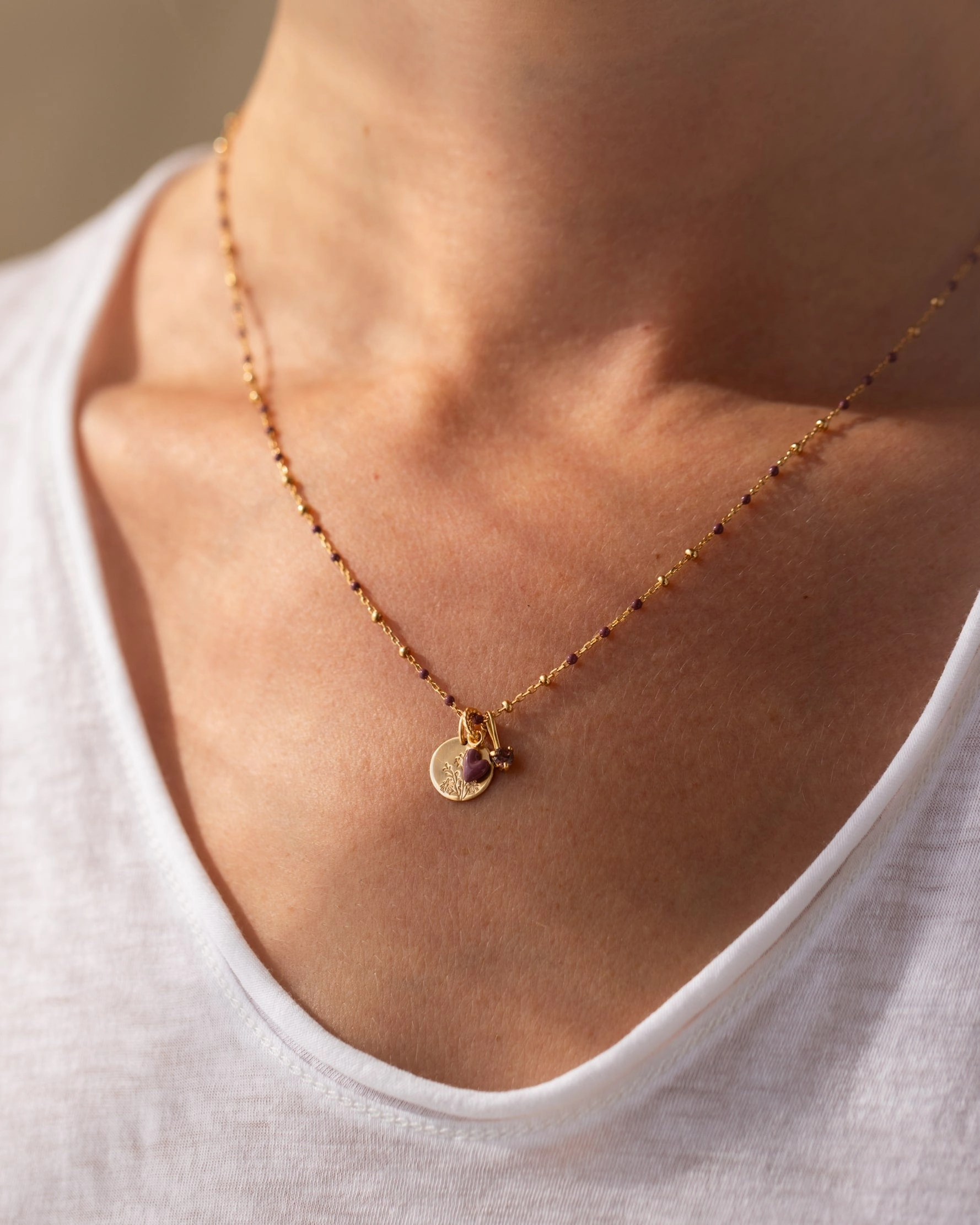 Confetti Enamel Chain Simple Elegance