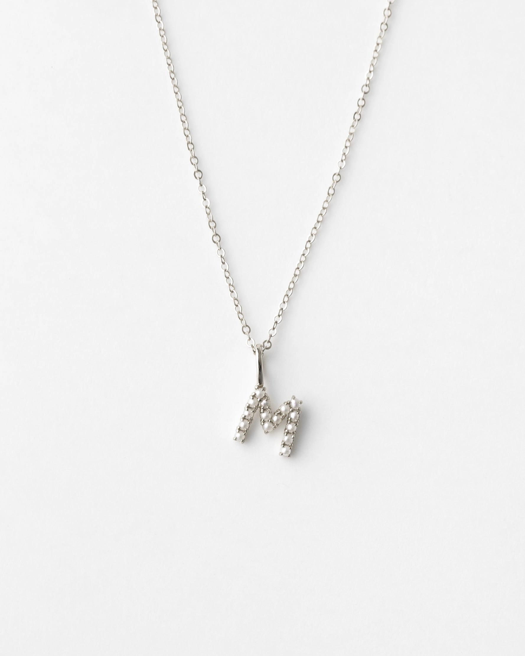Pearl Initial Necklace Work Day Style Timeless Accessory
