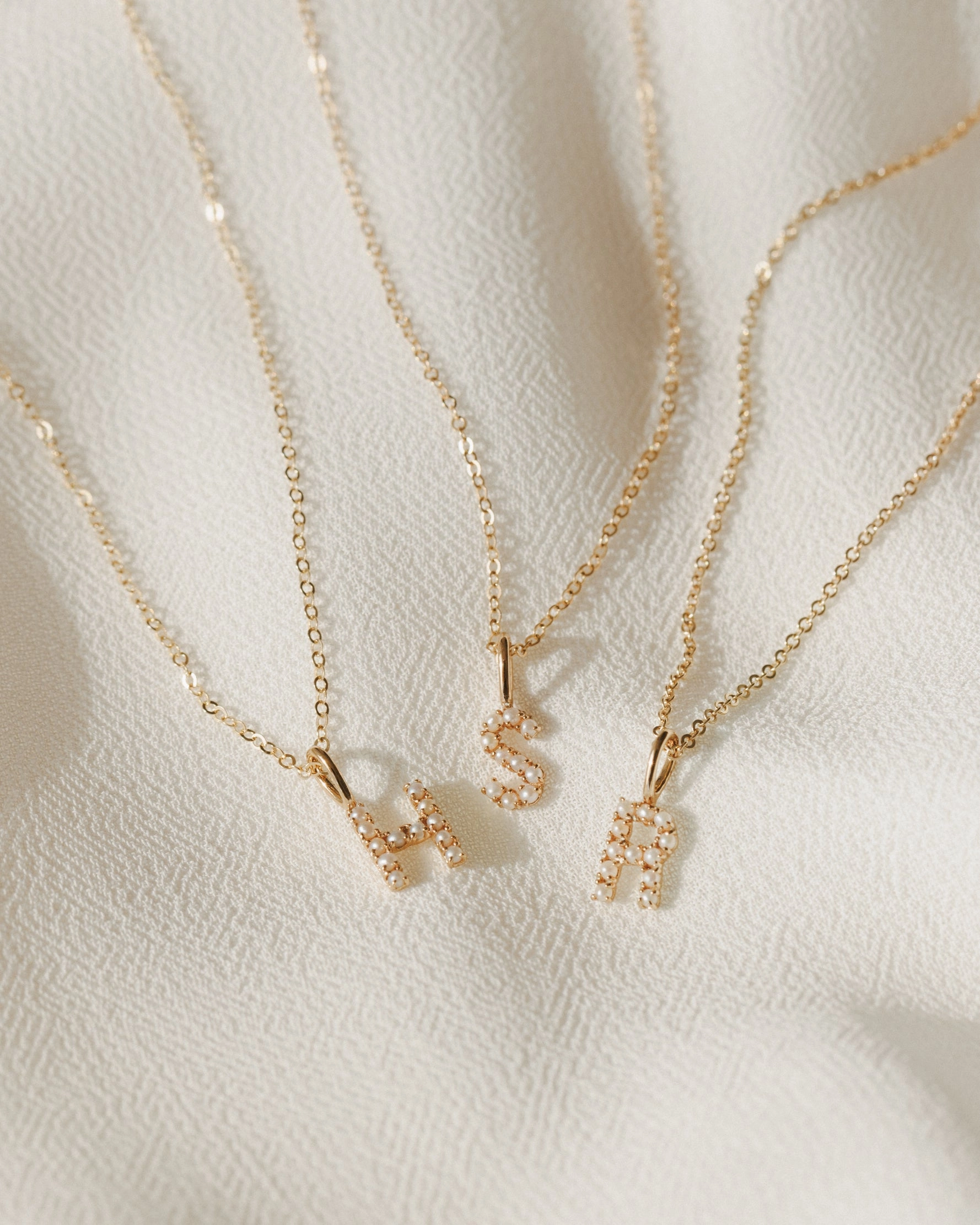 Pearl Initial Necklace Special Moment Delicate Style