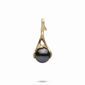 Light tone Heritage Tahitian Pearl Pendant in Gold - 25mm