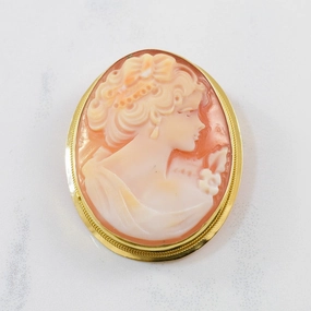 Early 1900s Convertible Cameo Pendant/Brooch | 9.80ct | Bold Jewelry Pieces Everyday Shine