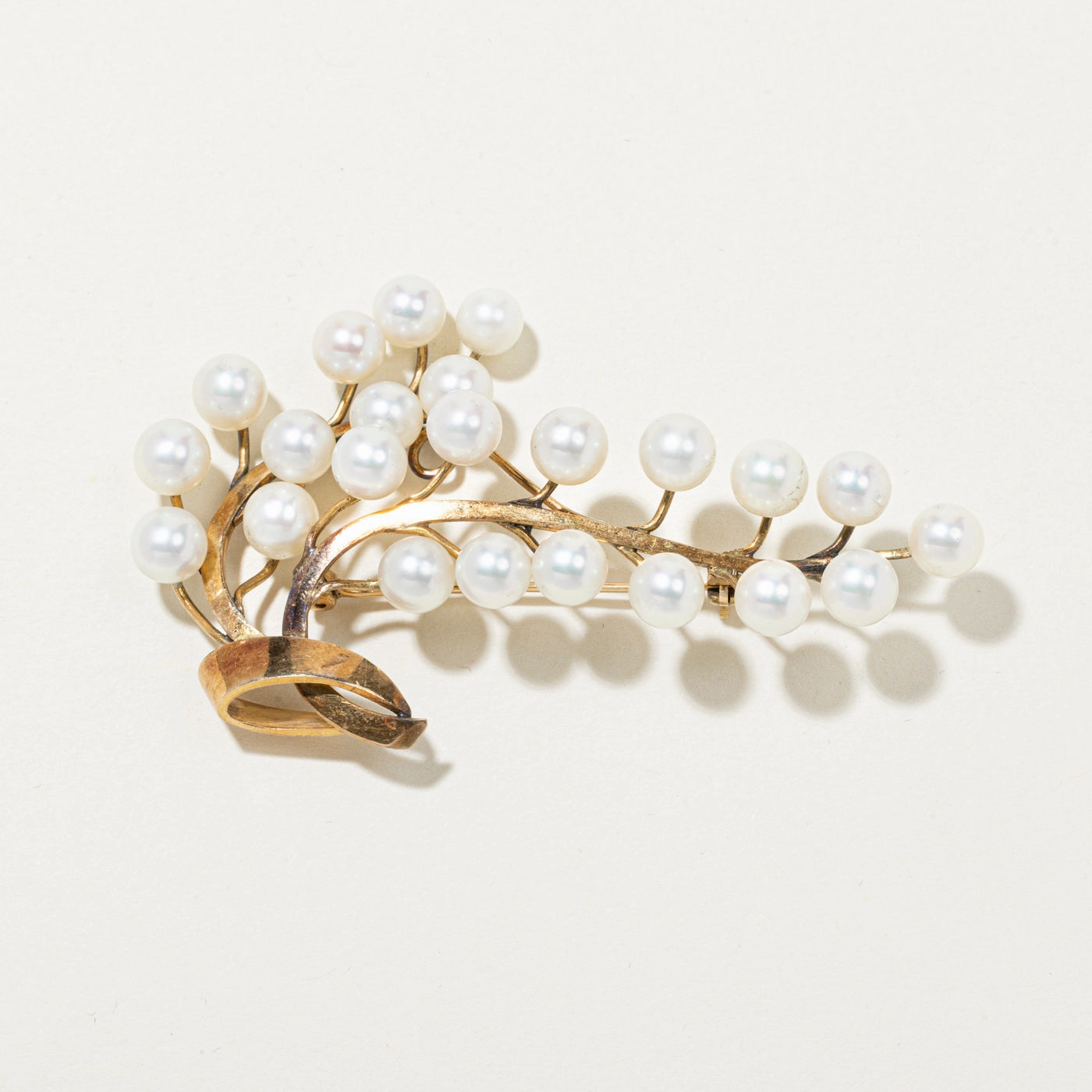 Cultured Pearls Brooch Charming Jewelry Shine