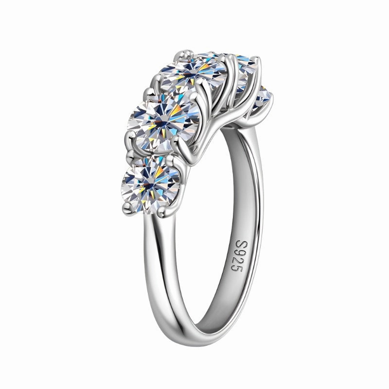 3.6 CTW Diamond Promise Ring | S925 | Moissanite | Personal Touch True Elegance