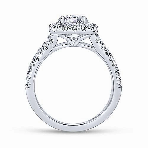 Cushion Shaped Split Shank Diamond Ring  .78 Cttw 426A Universal Appeal