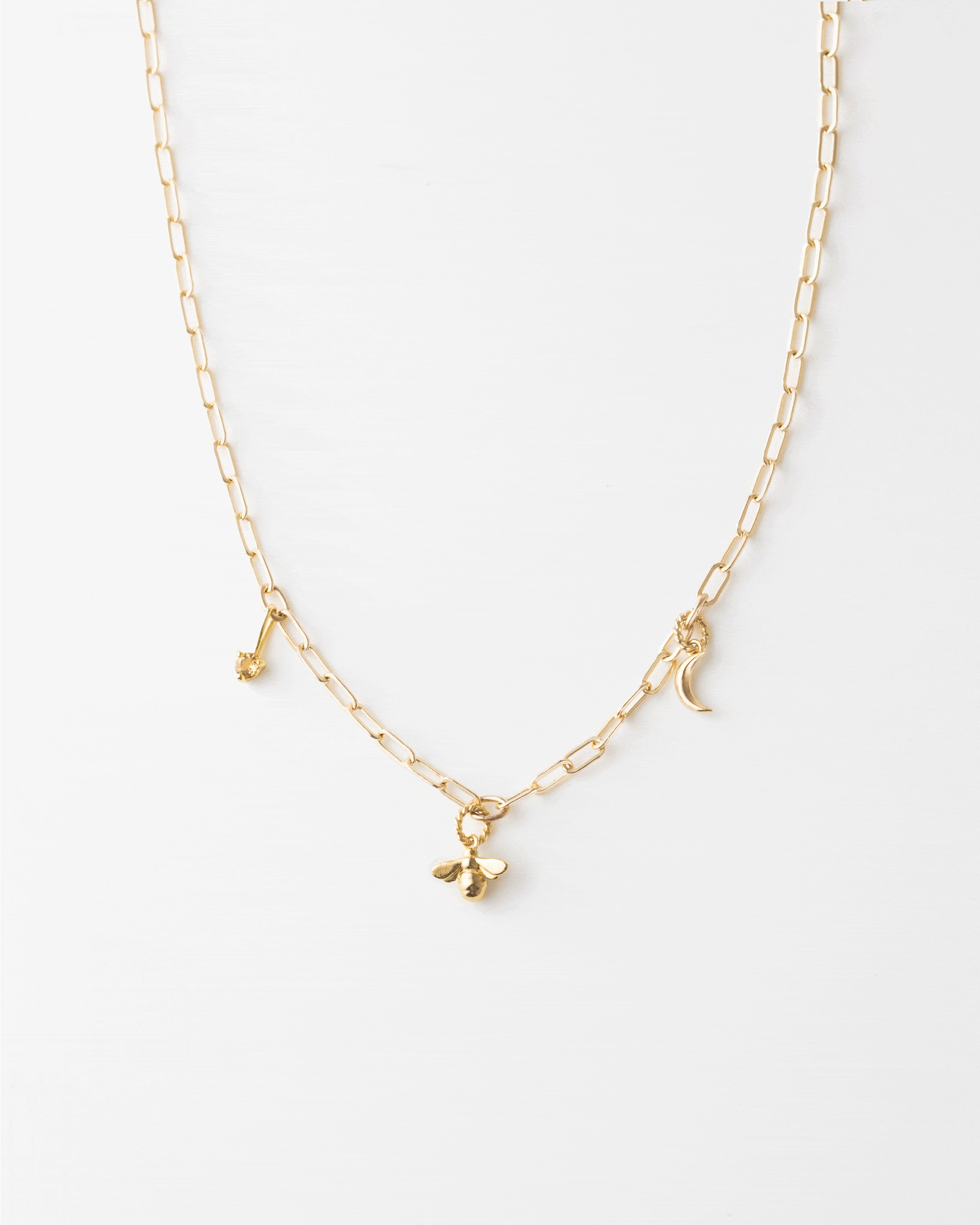 Custom Charm Necklace Sunlight Shine Sleek Craft