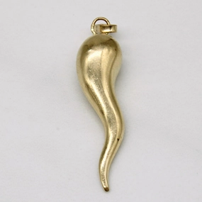Lightweight Piece 10k Yellow Gold Cornicello Charm