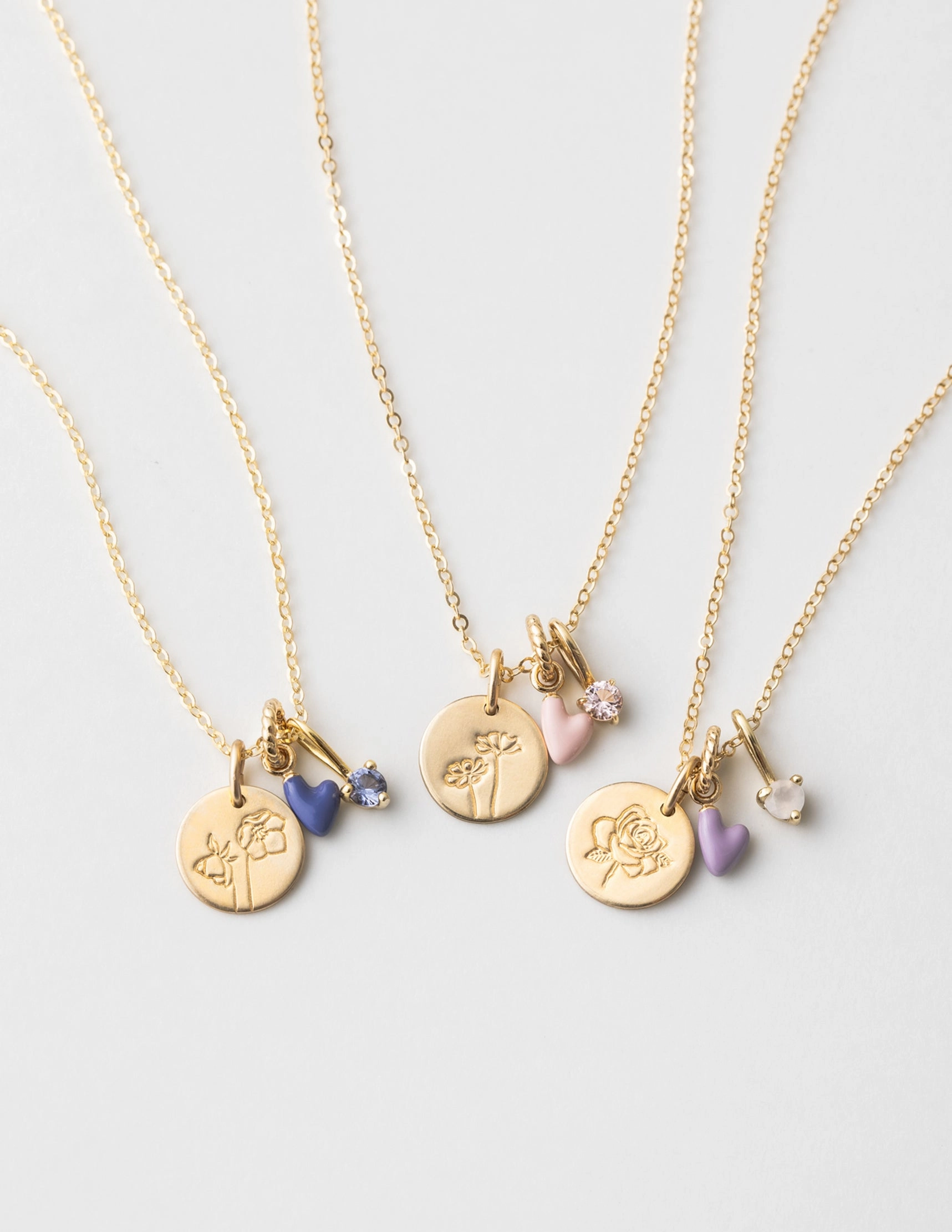 Shiny Finish Exquisite Accent Aura Birthday Necklace