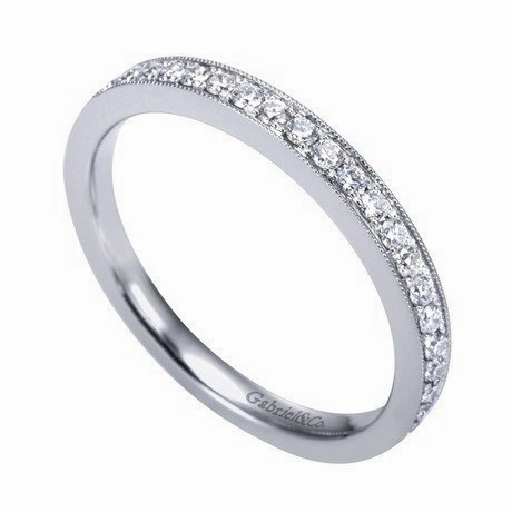 Ornate Token Bead Set Diamond Band .25 Cttw 14K White Gold