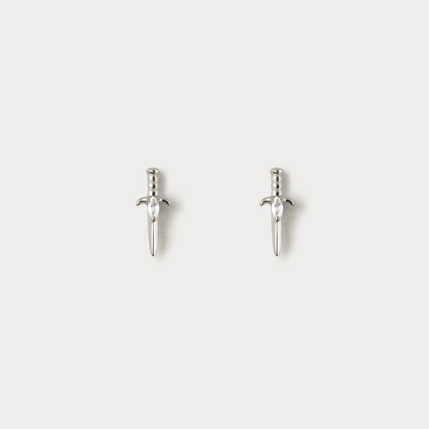 Smooth Finish Party Style Moonstone Dagger Studs