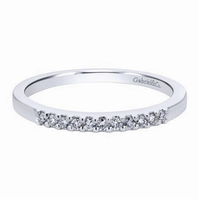 Pave Diamond Band .10 Cttw 14K White Gold | Mullen Jewelers Timeless Shine Pieces Radiant Touch