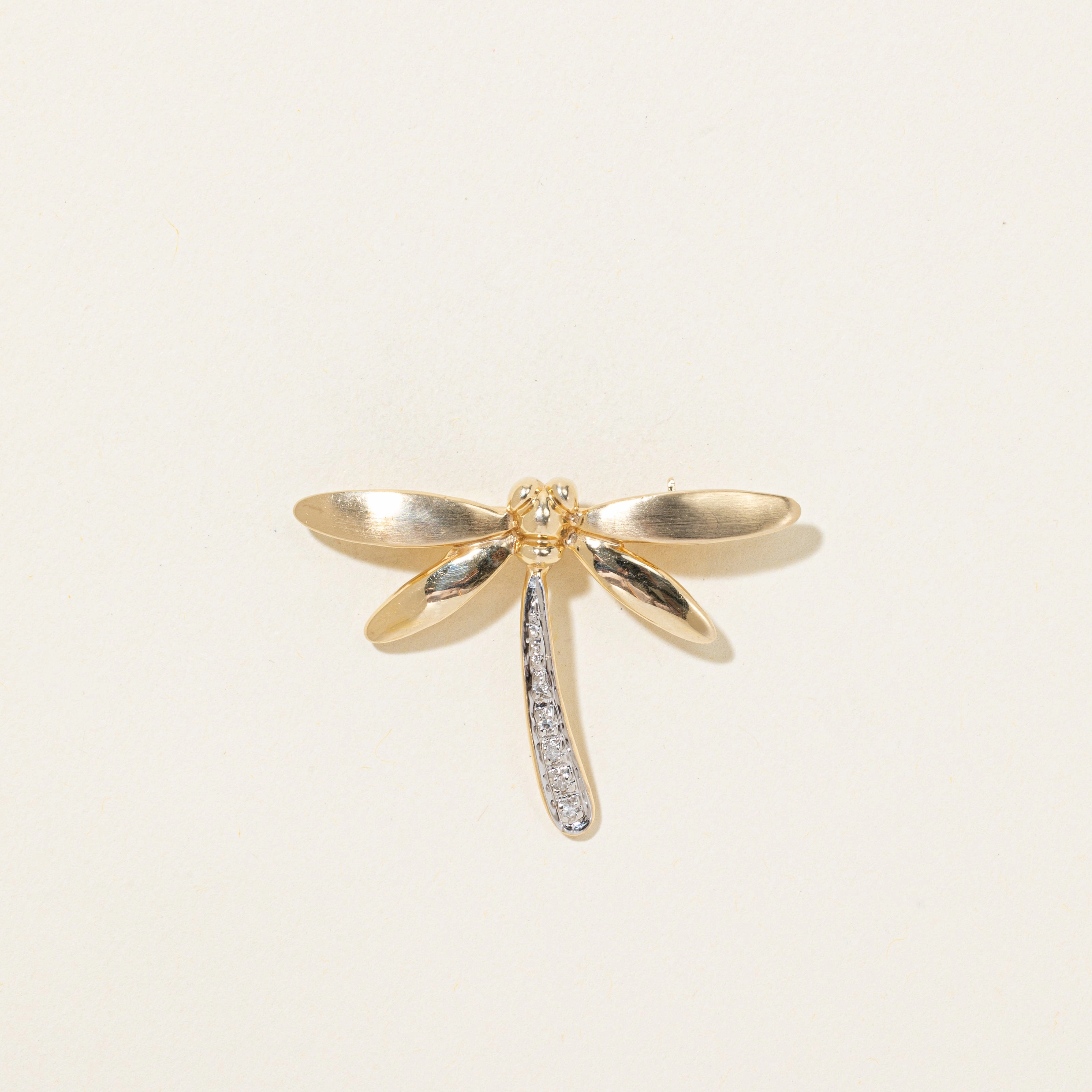 Elegant accessories Diamond Dragonfly Brooch | 0.03ctw