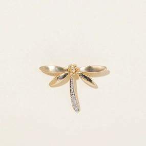 Elegant accessories Diamond Dragonfly Brooch | 0.03ctw