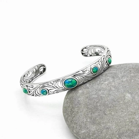 Masterpiece Sterling Silver Bracelet With Turquoise Delicate Style Statement Fit