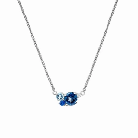 Luxurious Detail Finest Accent Ocean Breeze Cluster Necklace