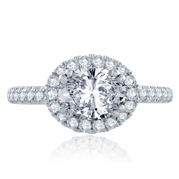 East/West Oval Cut Modern Classic Engagement Ring Timeless Wardrobe