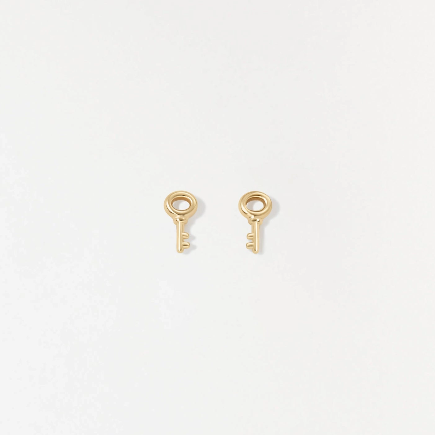 Skeleton Key Studs Gorgeous Look Simple Piece