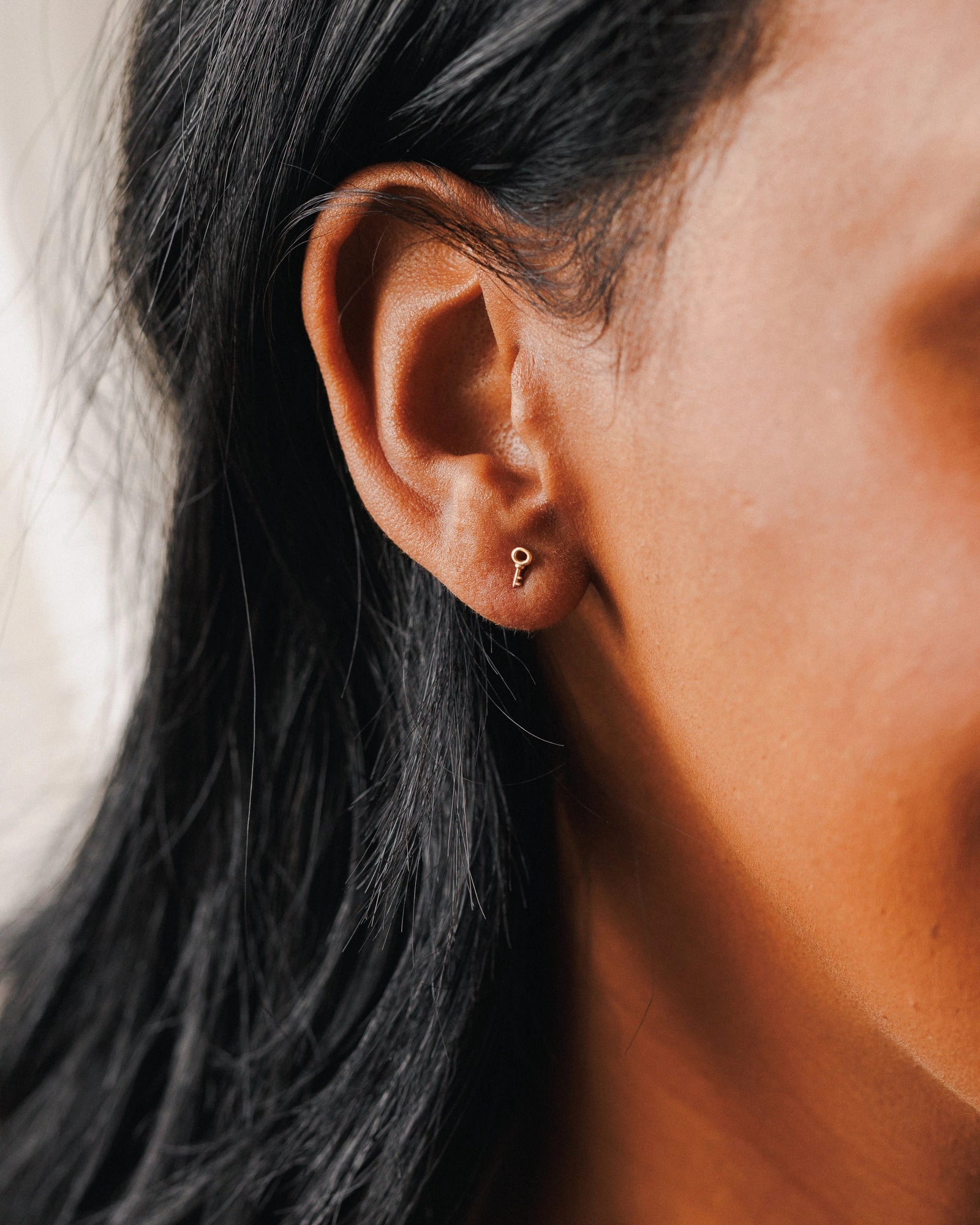 Effortless Chic Mature Style Skeleton Key Studs