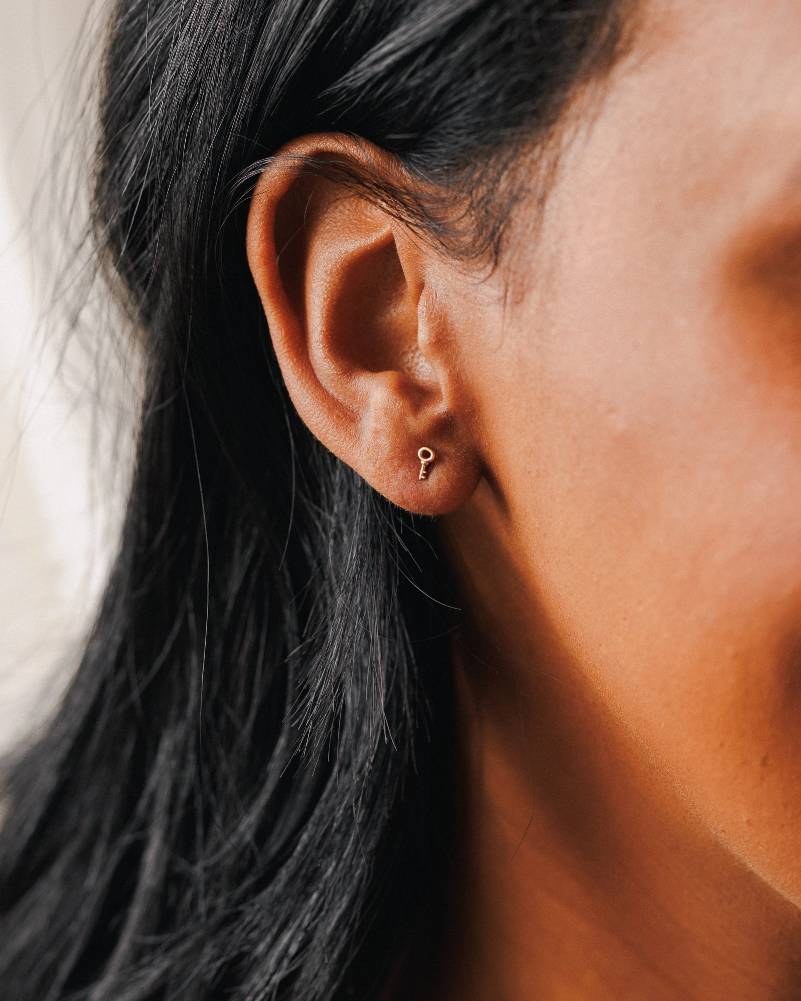 Skeleton Key Studs Simple Adornment Refined Adornment