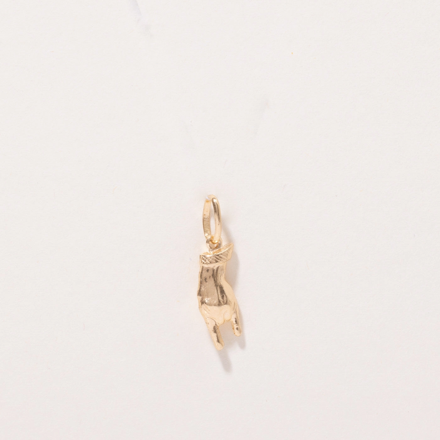 Bold Layer Casual Wear 18k Yellow Gold Rock On Charm