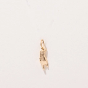 Bold Layer Casual Wear 18k Yellow Gold Rock On Charm
