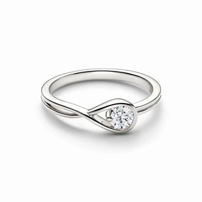 Endless Love Infinite Lab Grown Diamond Promise Ring Handcrafted Beauty Radiant Pieces Finish