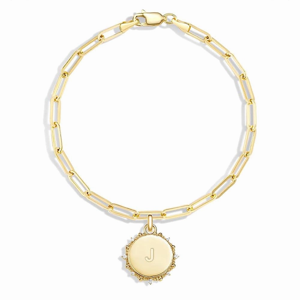 Bright Reflection Unique Spark Engravable Moissanite Sunlight Medallion Pendant Necklace