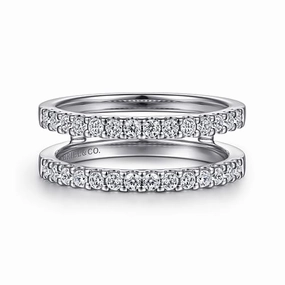 Esmeralda - 14K White Gold Diamond Ring Enhancer - 0.5ct Creative Twist