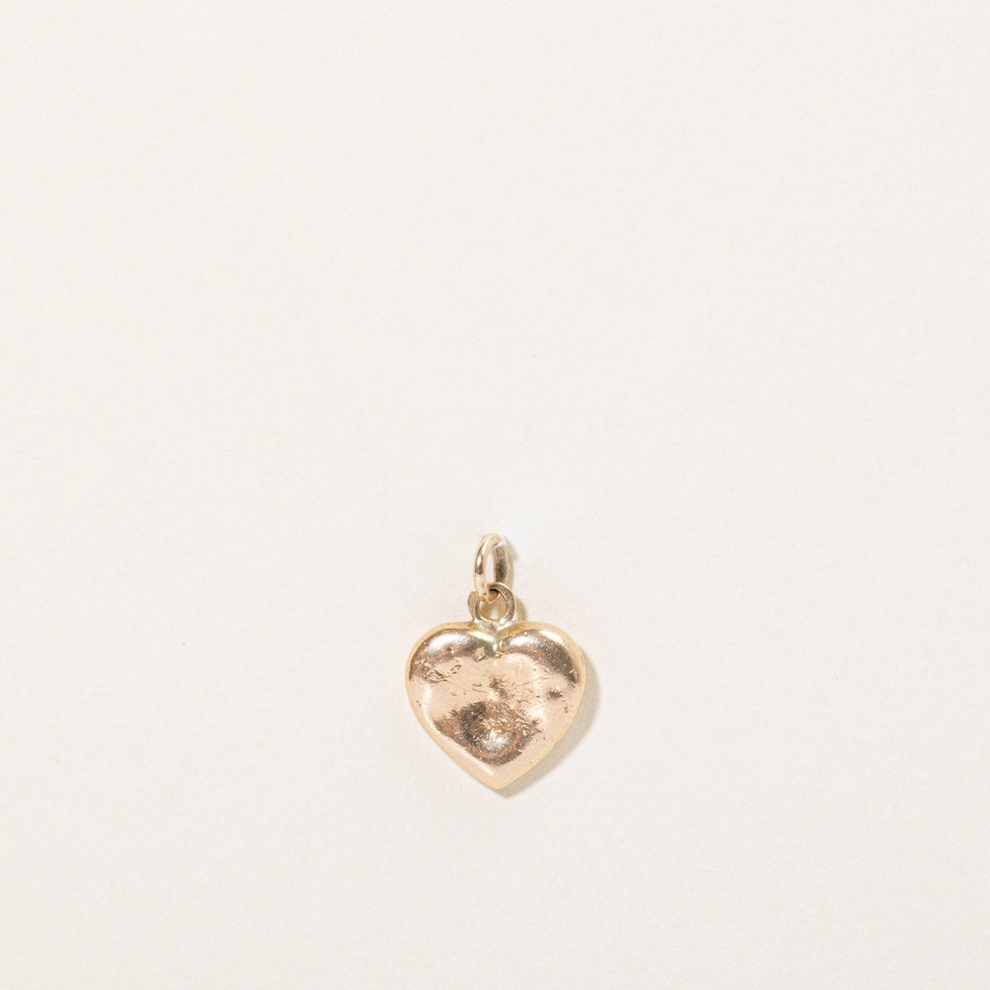 Luxury Finish 14k Yellow Gold Heart Charm
