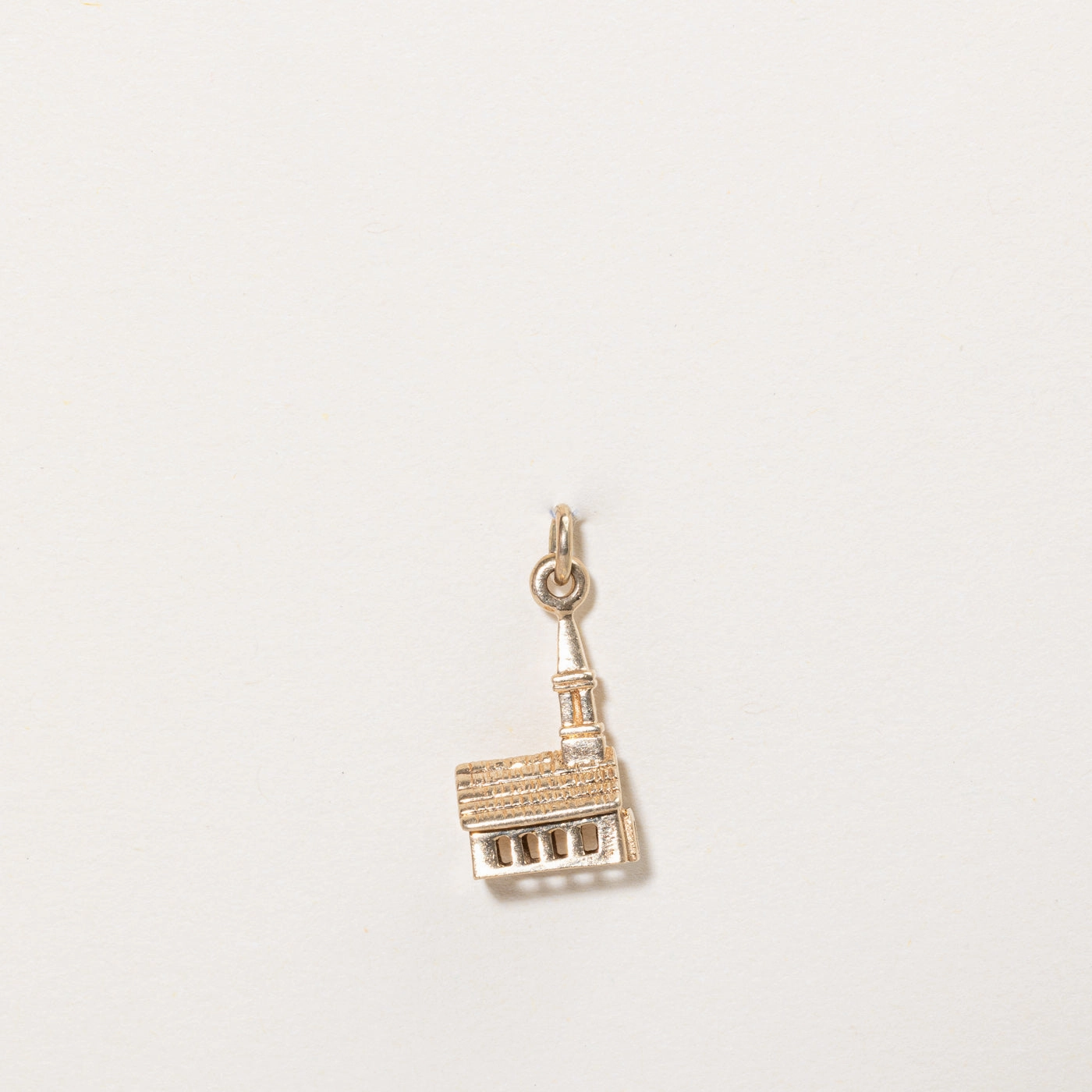 10k Yellow Gold Chapel Charm Bold Spark Luxury Feel