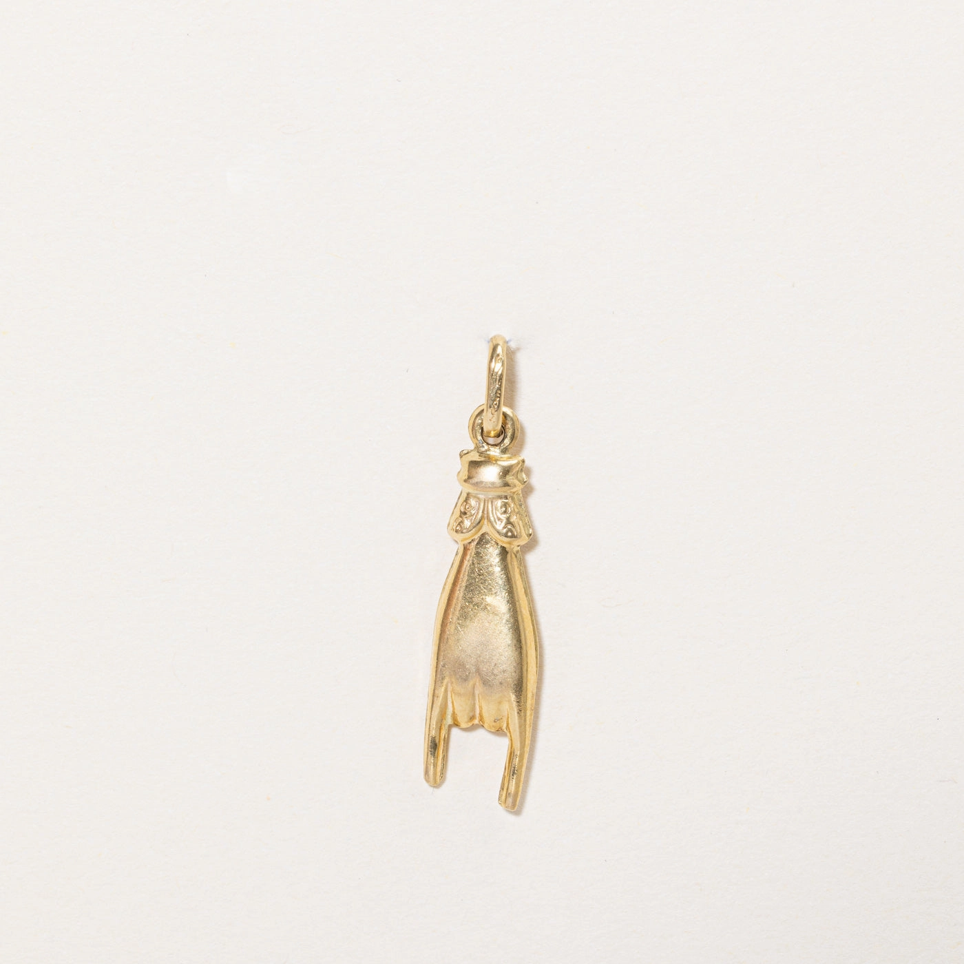 18k Yellow Gold Rock On Charm Refined Glance
