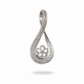 Pick A Pearl 8 Island Pendant in Sterling Silver Minimal accessory Stunning Accent