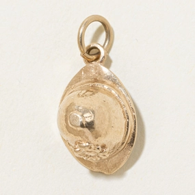 Trendy Layer 1979 Birmingham 9k Yellow Gold Custodian Helmet Charm