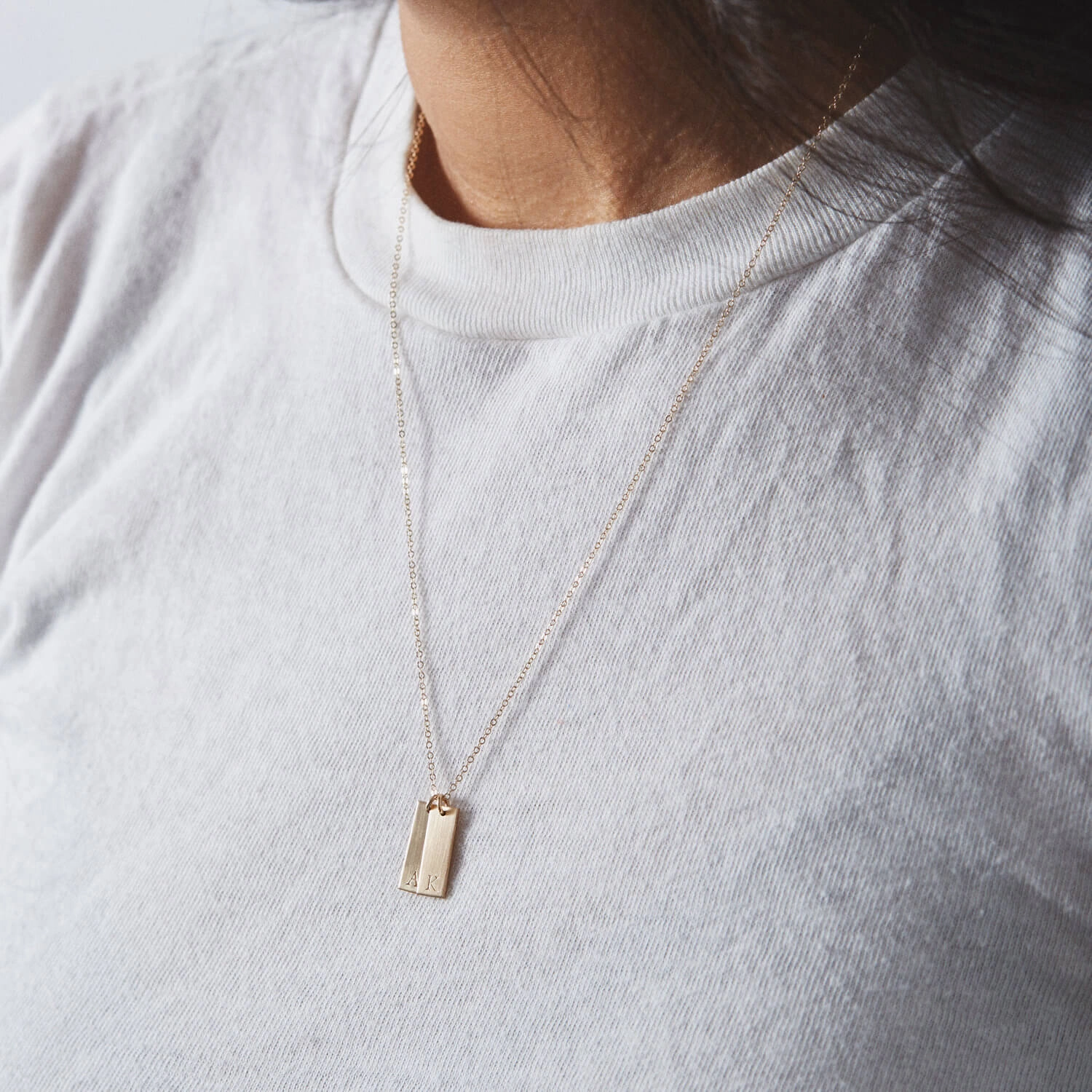 Gleaming Finish Refined Mood Extra Monaco Tag - 5.5x16mm (etsy)